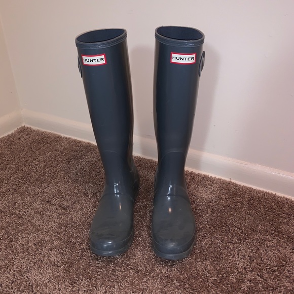 Hunter Shoes - Hunter glossy boots size 7M